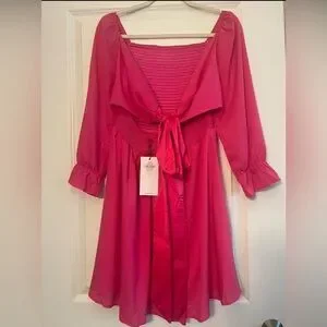 hot pink sequin dress short Sassy Shortcake Star Of The Show Dress